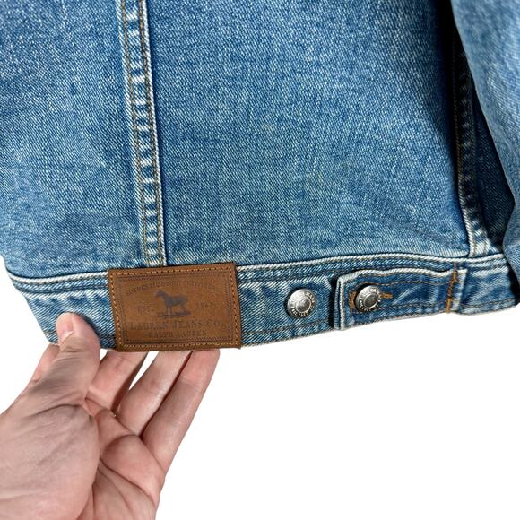 Ralph Lauren Jeans Co Women's 2X Button Front Denim Jean Jacket 100% Cotton - Picture 12 of 12